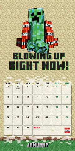 2024 Minecraft - Square Wall Calendar