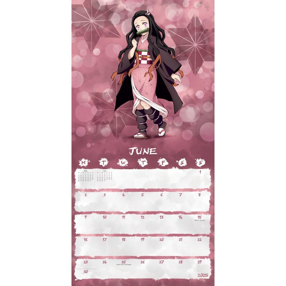 2025 Demon Slayer - Square Wall Calendar