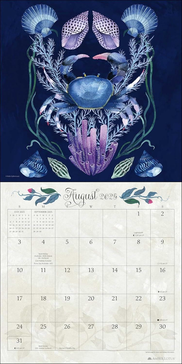 2025 Flora & Fauna By Malin Gyllensvaan - Square Wall Calendar