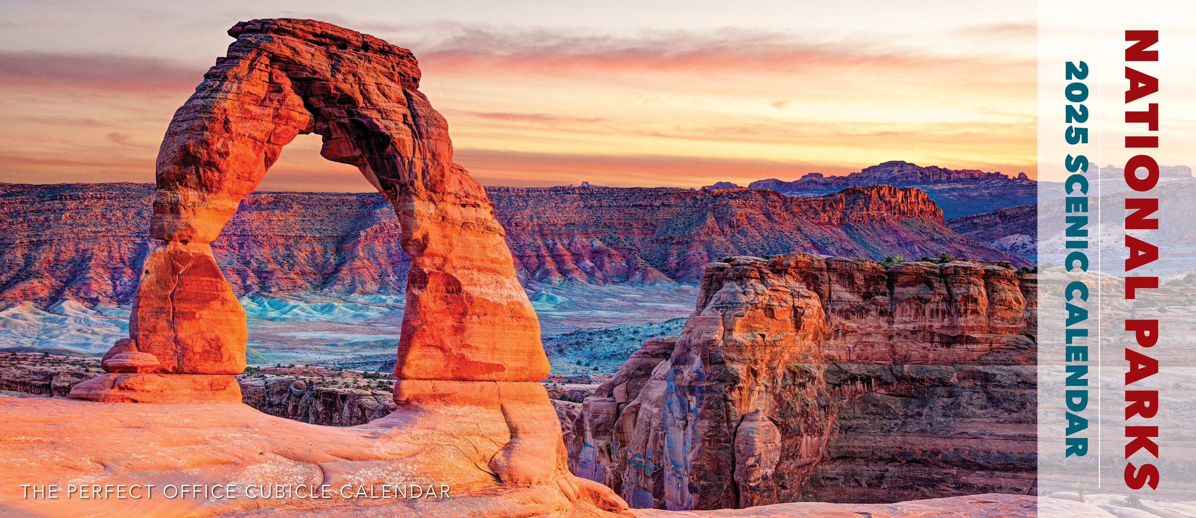 2025 National Parks Panoramic - Deluxe Wall Calendar (US Only)