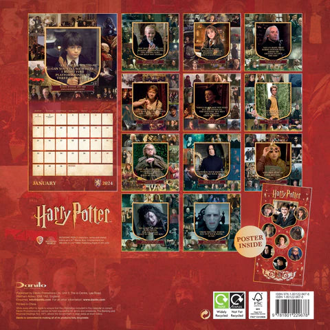 2024 Harry Potter - Square Wall Calendar  SOLD OUT