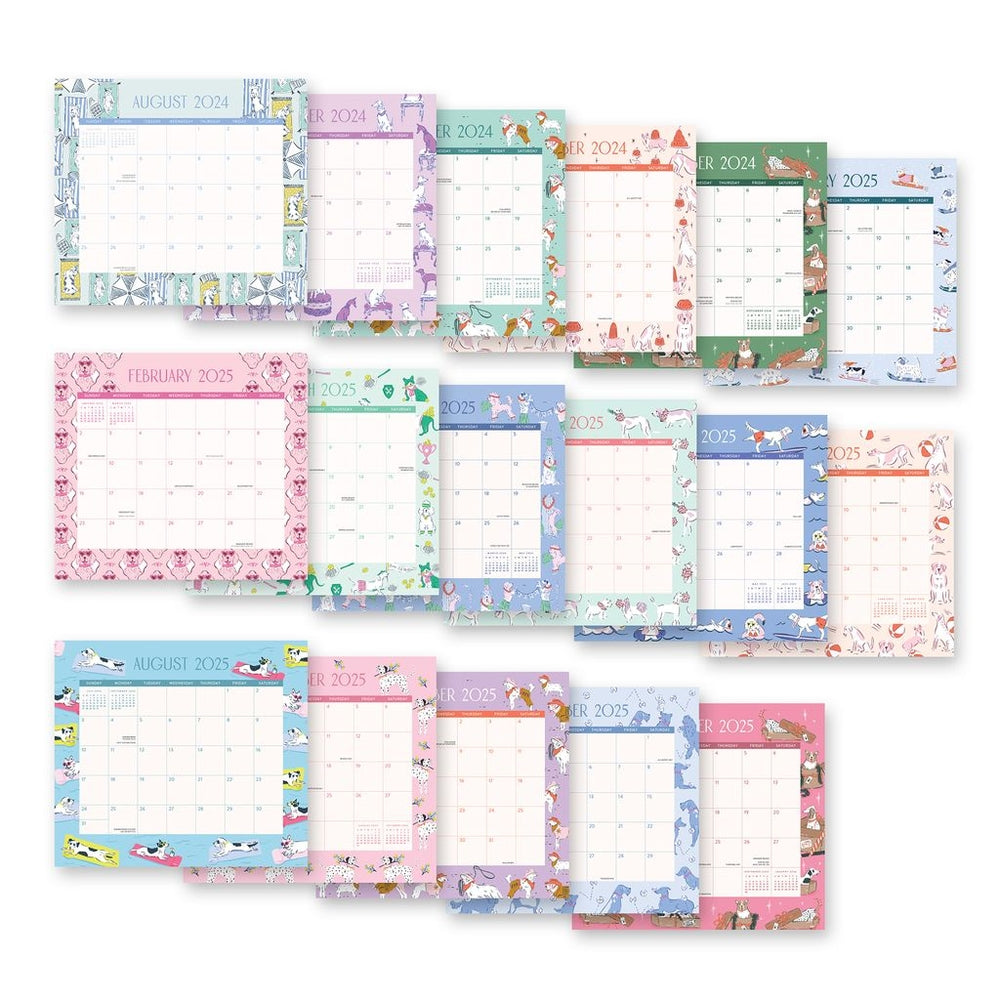 2025 Dog Days - Monthly Magnetic Pad Calendar