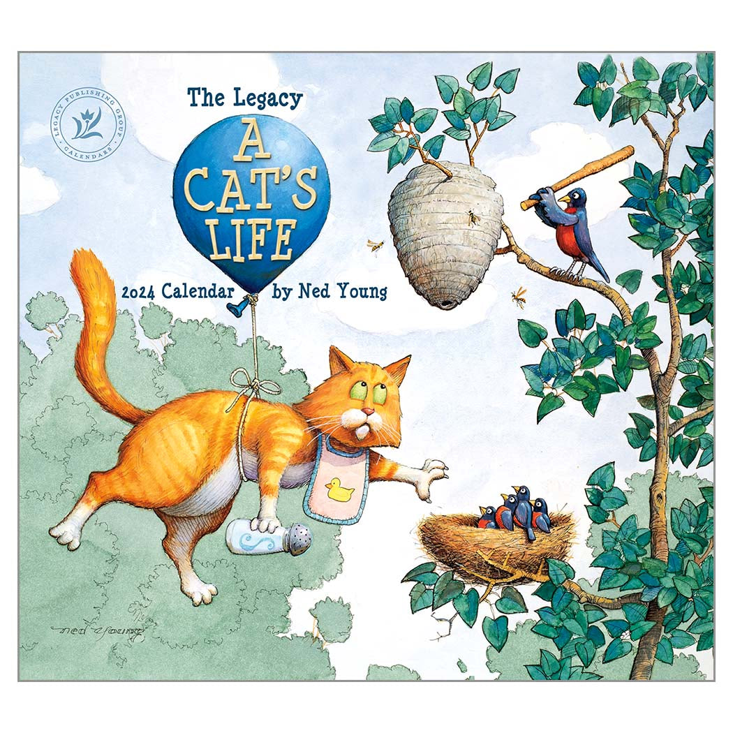 2024 Legacy A Cat'S Life - Deluxe Wall Calendar