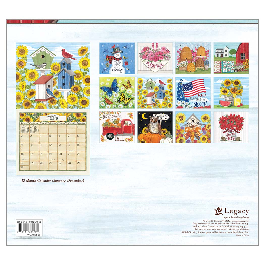 2024 Legacy Coming Home - Deluxe Wall Calendar