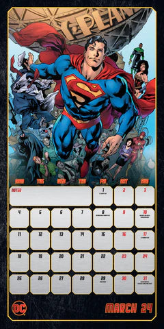 2024 Dc Comics - Square Wall Calendar  SOLD OUT