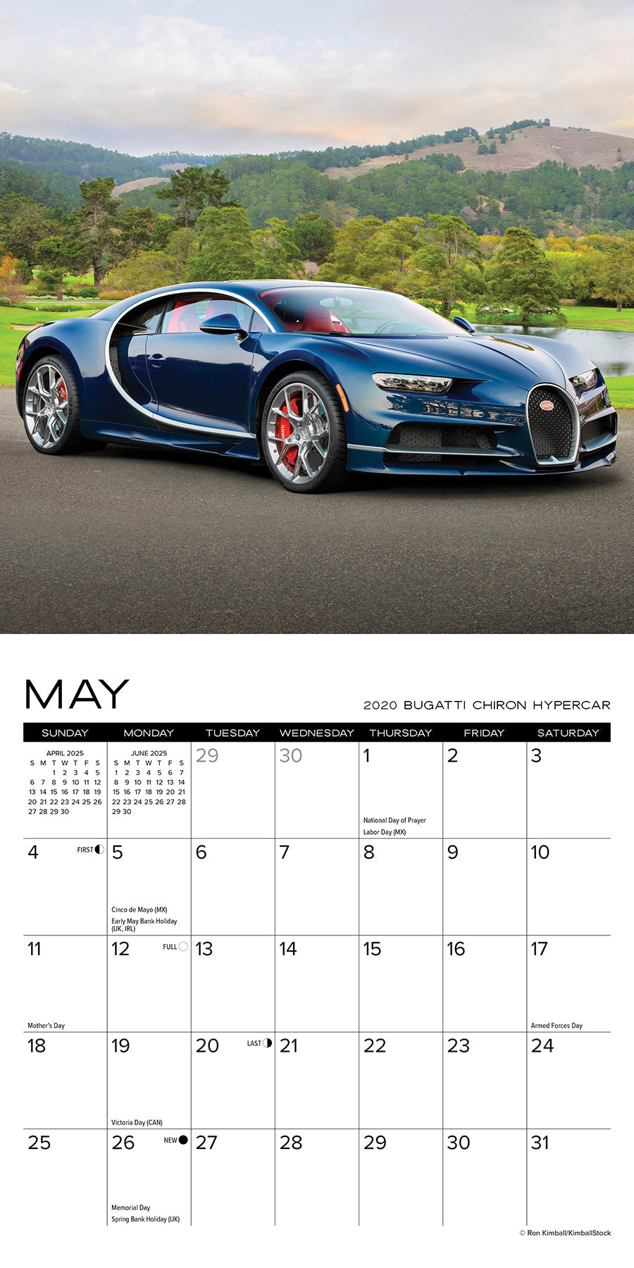 2025 Dream Cars - Mini Wall Calendar (US Only)