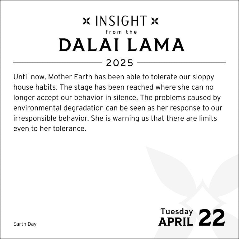 2025 Insight from the Dalai Lama - Daily Boxed Page-A-Day Calendar