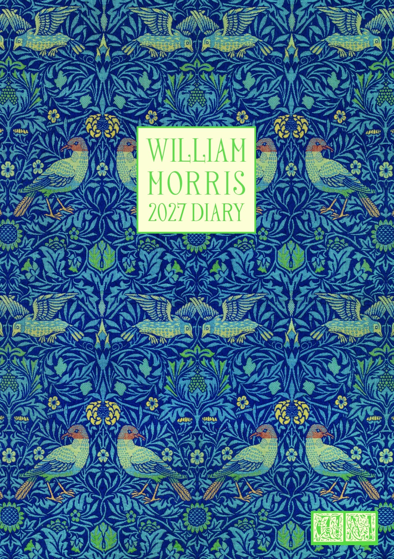 2027 William Morris Bird A6 Weekly Flexible Diary Planner