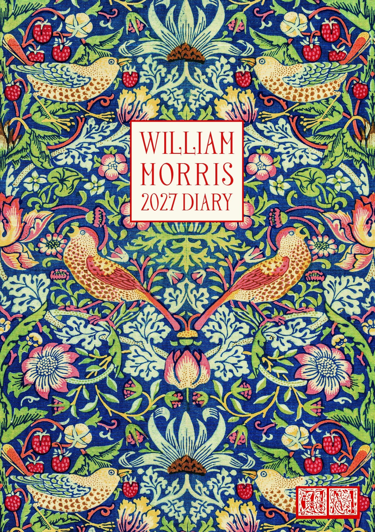 2027 William Morris Strawberry Thief A6 Weekly Flexible Diary Planner