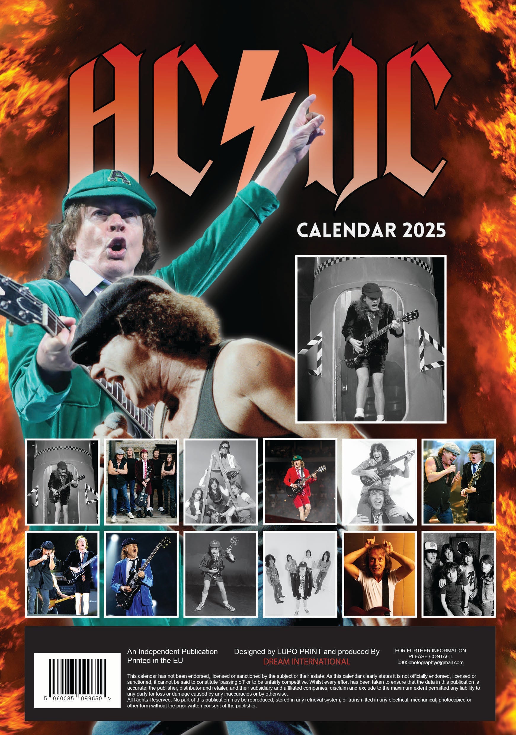 2025 AC/DC - A3 Wall Calendar