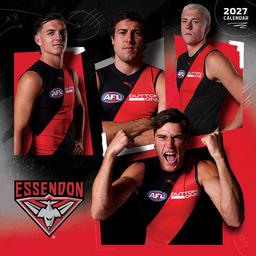 2027 AFL Essendon Bombers calendar image 1