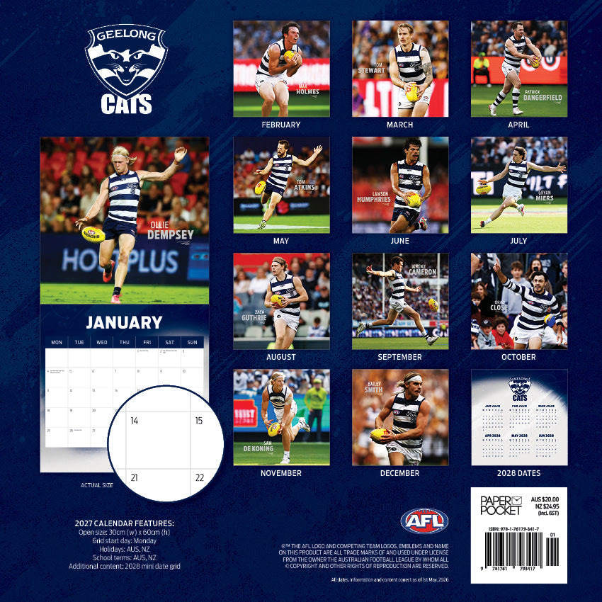 2027 AFL Geelong Cats calendar image 4