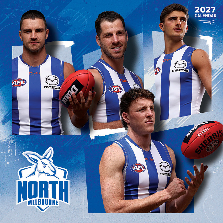 2027 AFL North Melbourne Kangaroos calendar image 1