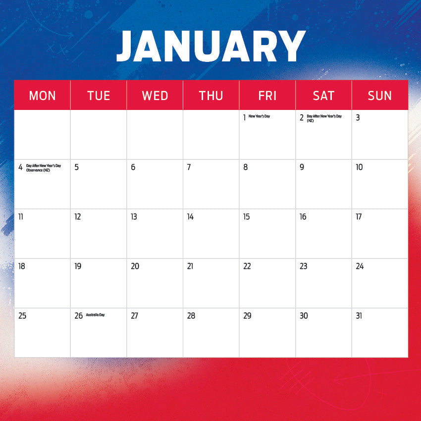 2027 AFL Western Bulldogs calendar image 2