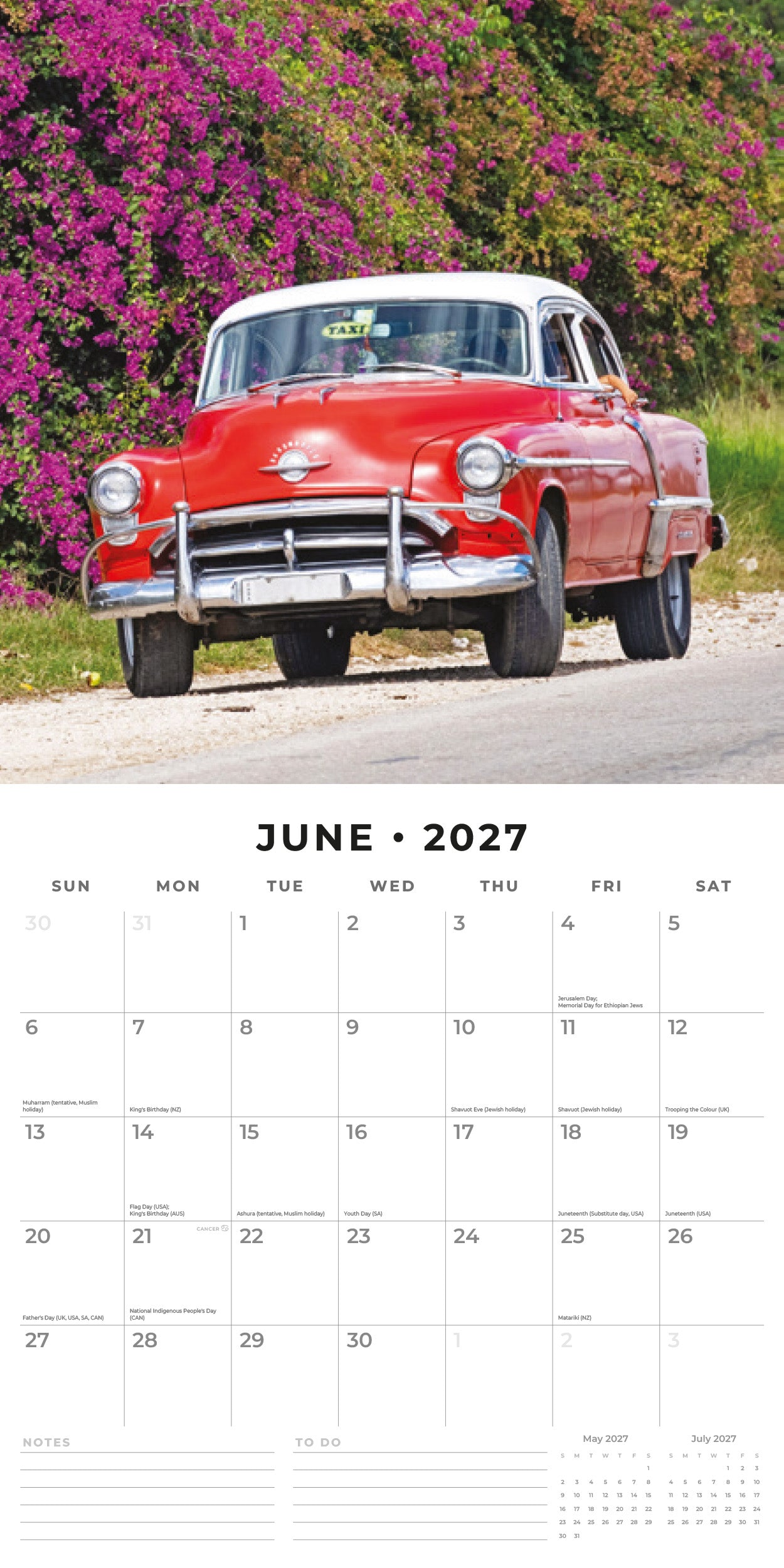 2027 American Classics - Square Wall Calendar