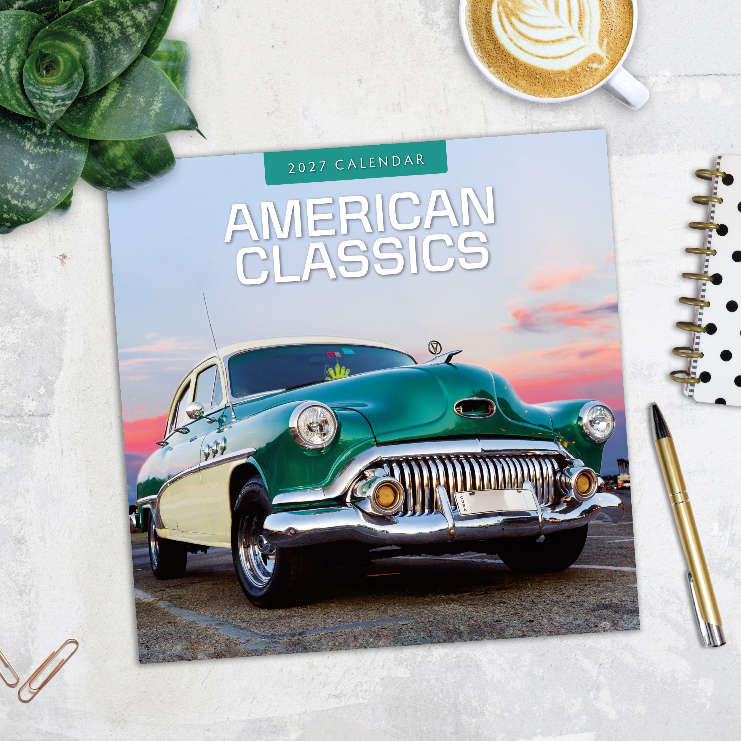 2027 American Classics - Square Wall Calendar