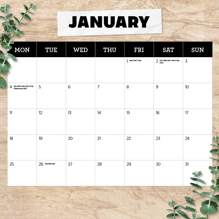 2027 Australia Raw Beauty - Square Wall Calendar