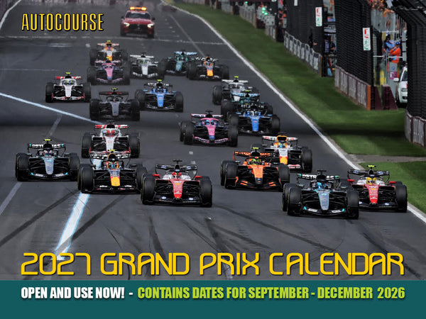 Formula 1 Next Race September 2027 Calendar 3 2027 Autocourse Grand Prix - Deluxe Wall Calendar