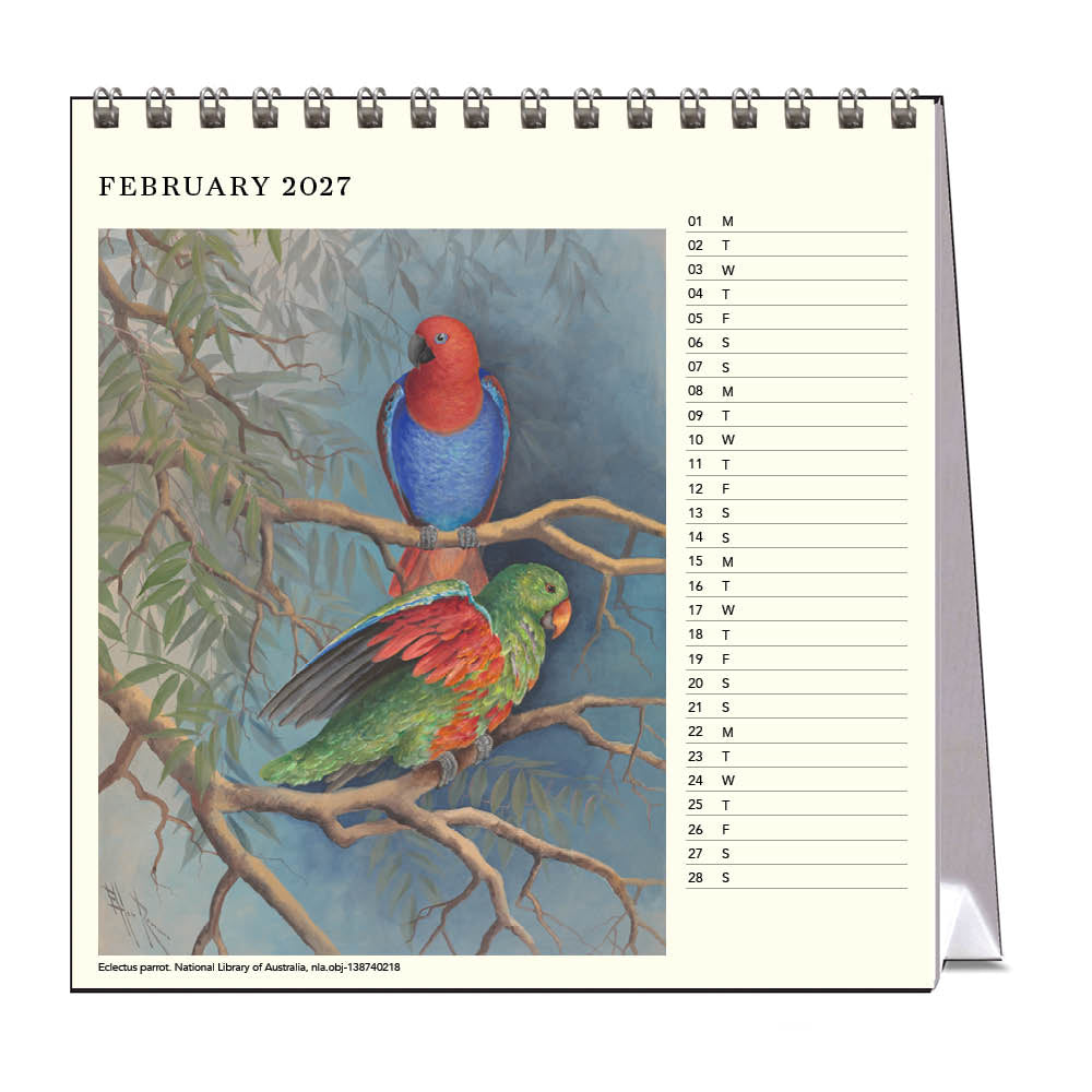 2027 Ellis Rowan Birds - Desk Easel Calendar