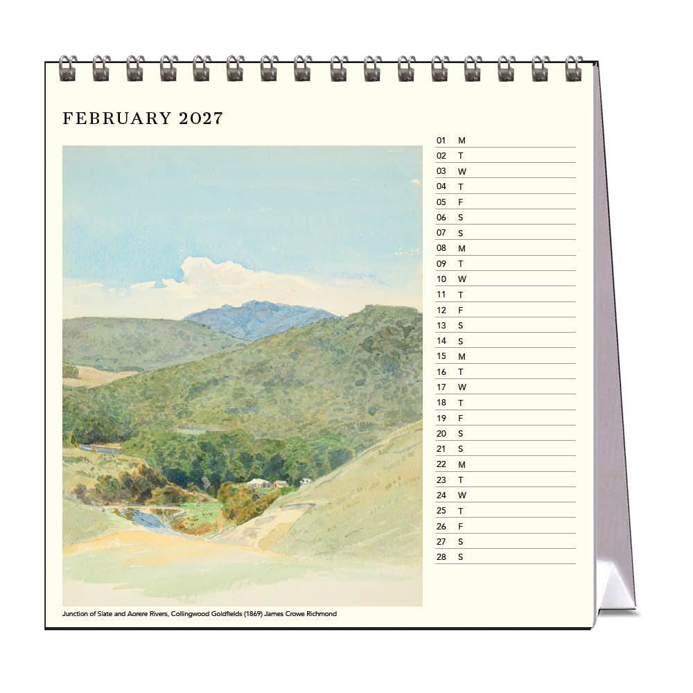 2027 New Zealand Landscapes - Desk Easel Calendar