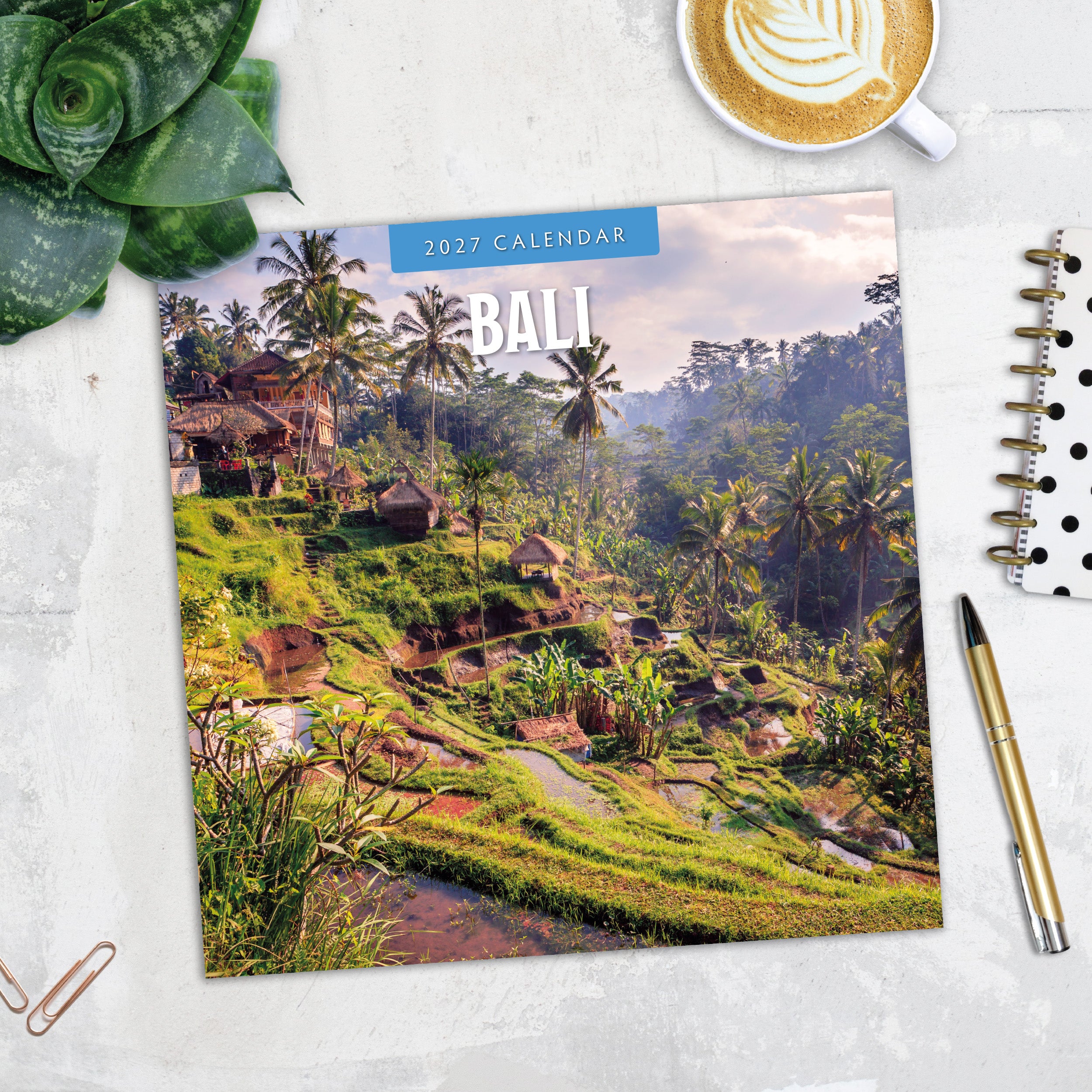 2027 Bali - Square Wall Calendar