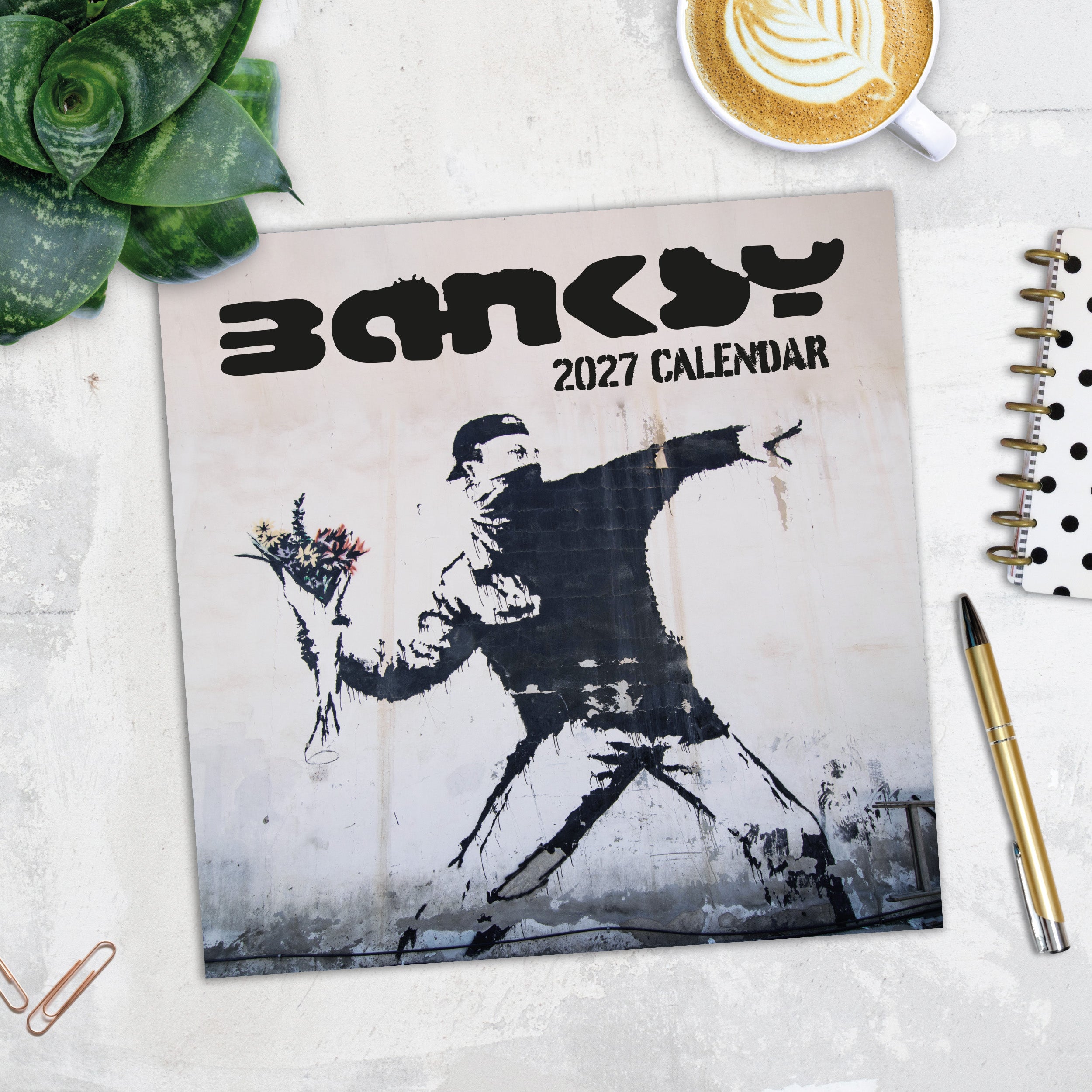 2027 Banksy - Square Wall Calendar