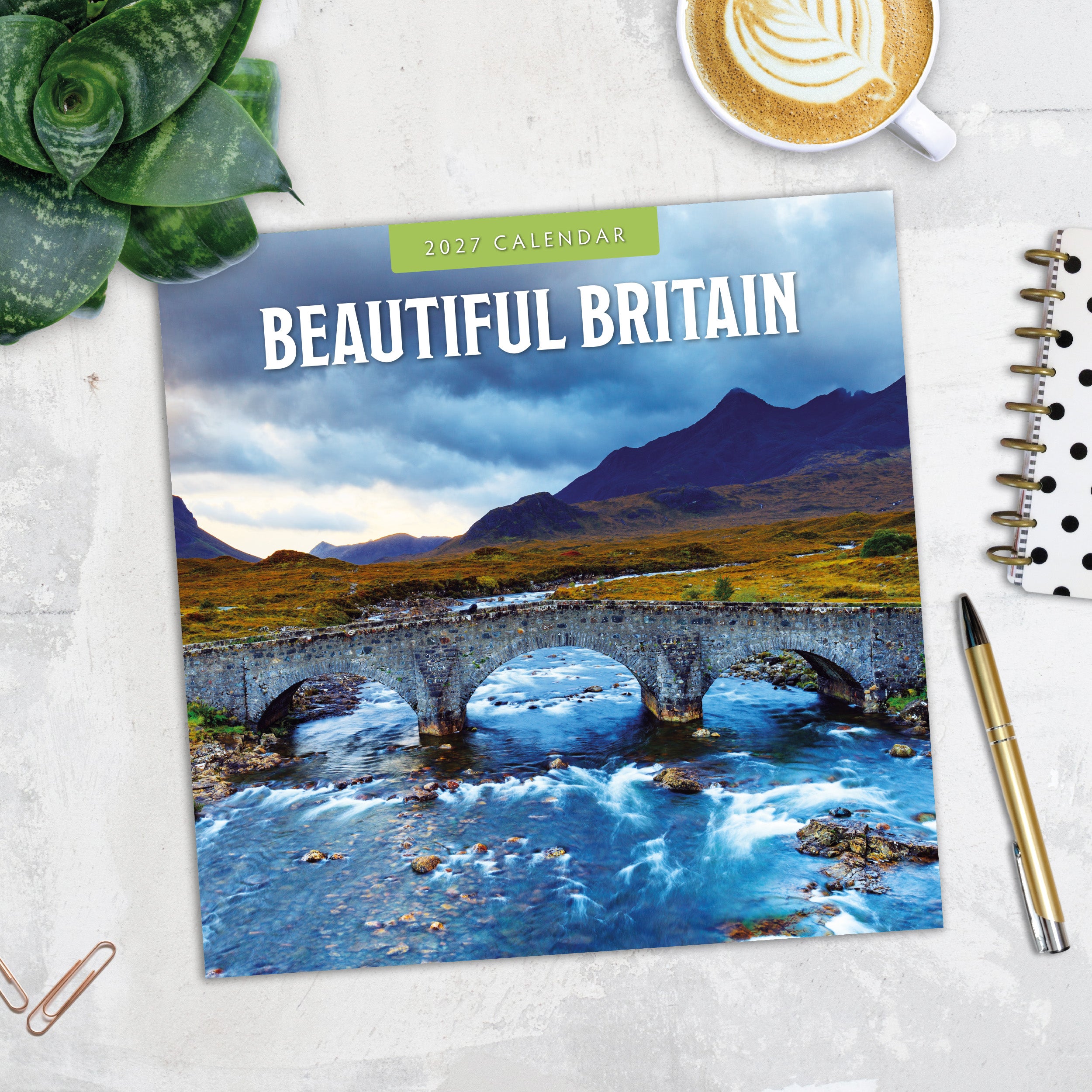 2027 Beautiful Britain - Square Wall Calendar