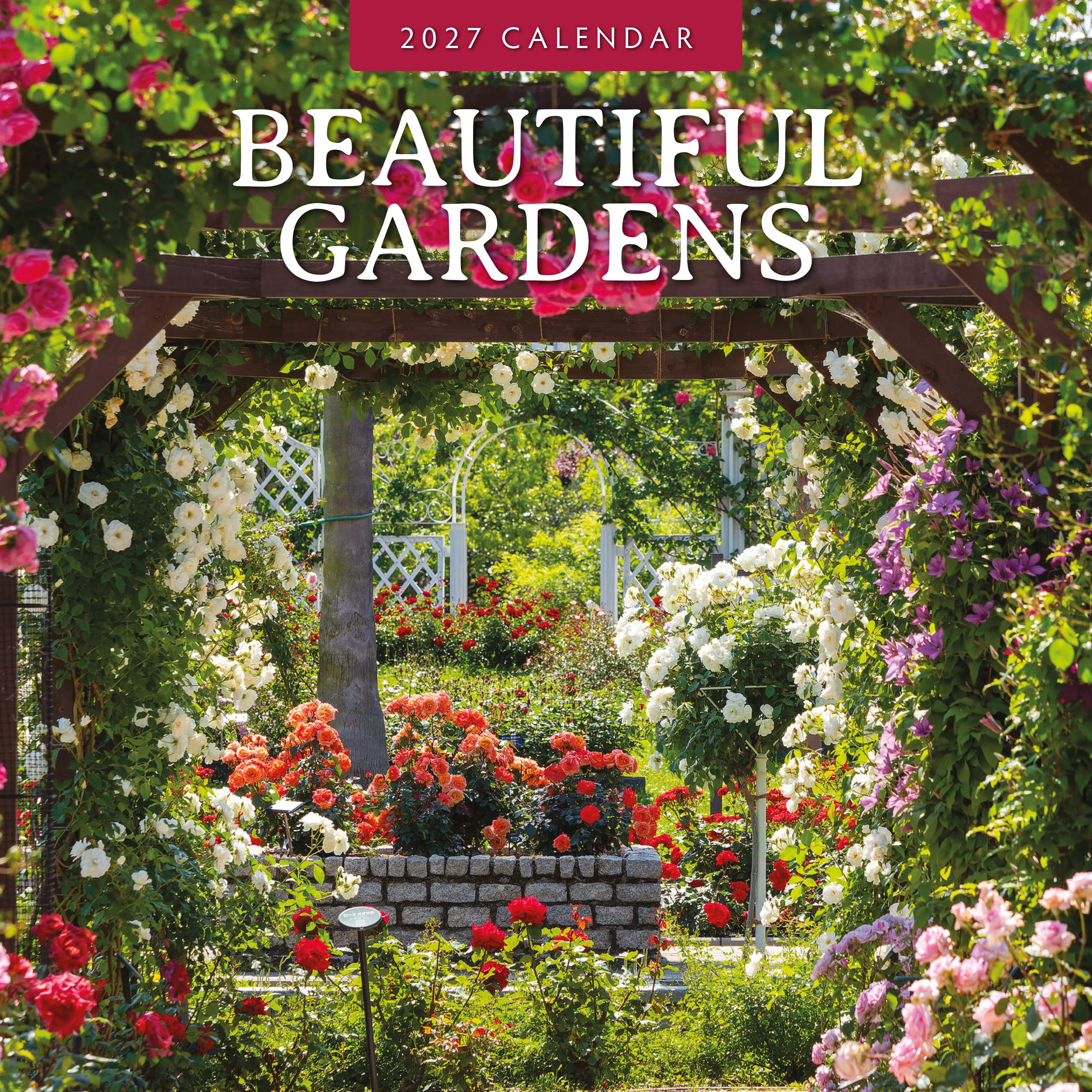 2027 Beautiful Gardens - Square Wall Calendar