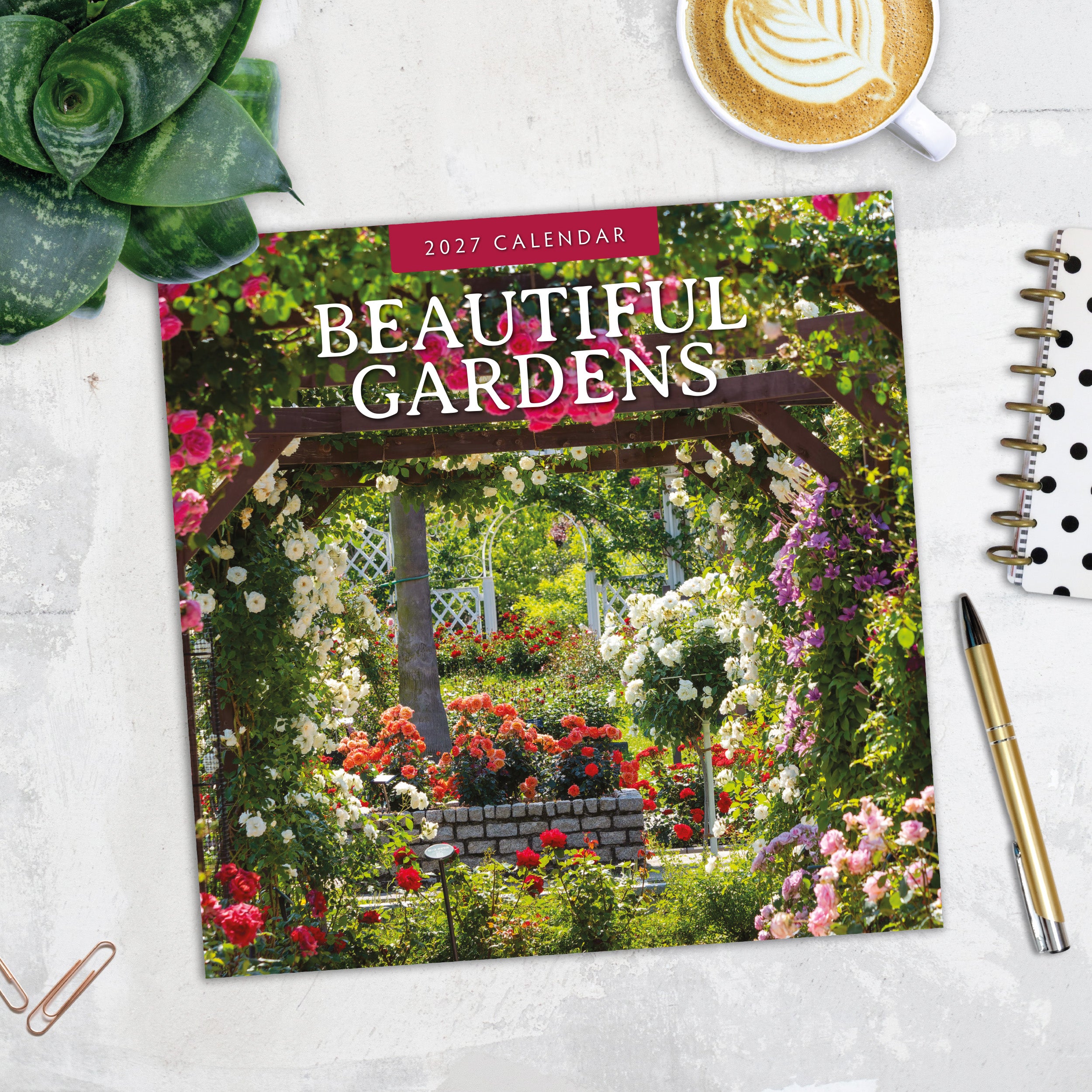 2027 Beautiful Gardens - Square Wall Calendar