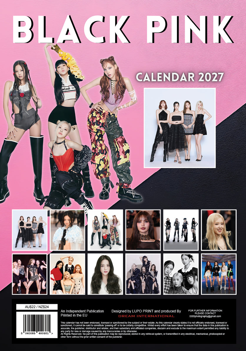 2027 Blackpink - A3 Wall Calendar