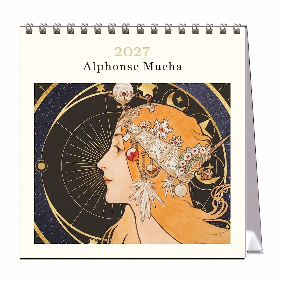 2027 Alphonse Mucha - Desk Easel Calendar