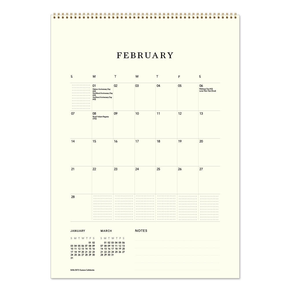 2027 Boats - Deluxe Wall Calendar