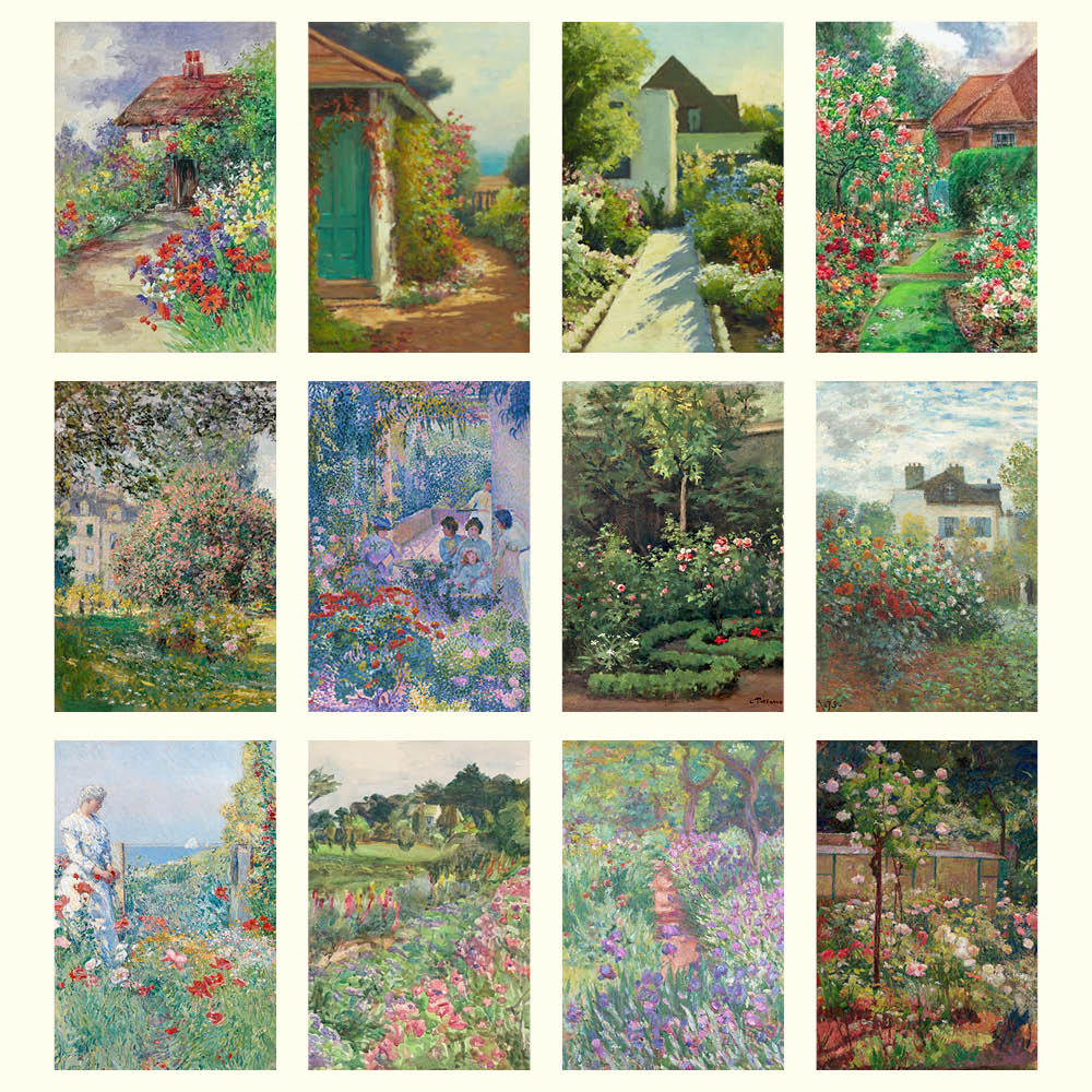 2027 Cottage Gardens - Deluxe Wall Calendar