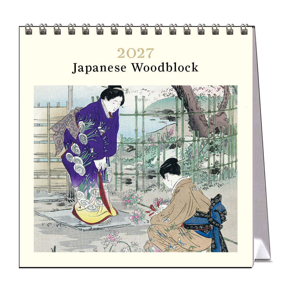 2027 Japanese Woodblock - Desk Easel Calendar