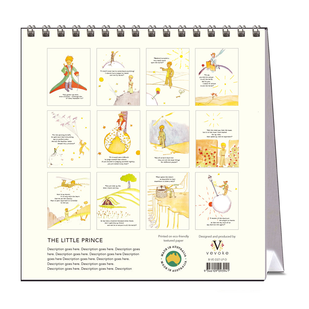 2027 Little Prince - Desk Easel Calendar