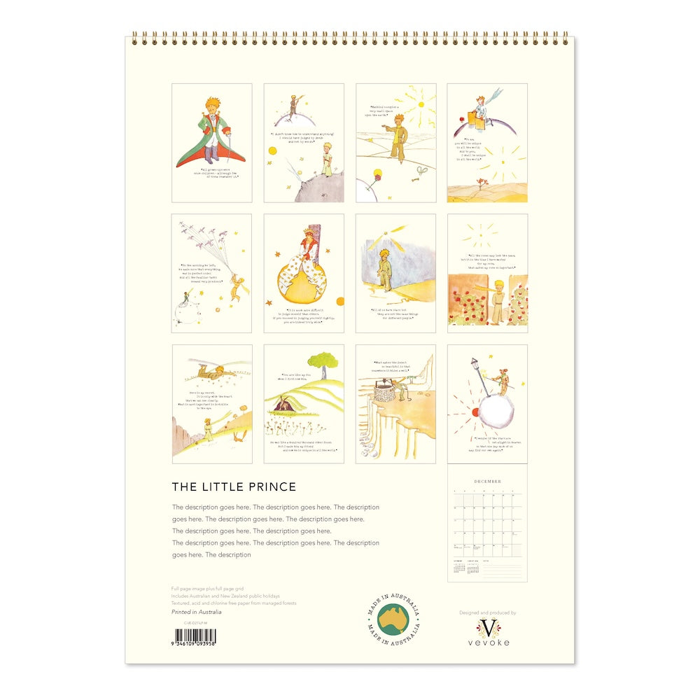 2027 Little Prince - Deluxe Wall Calendar