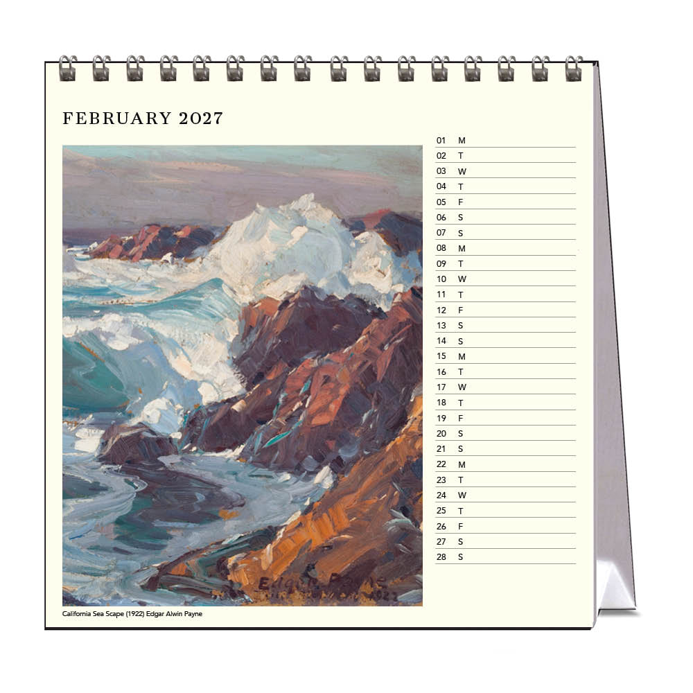 2027 Seascapes - Desk Easel Calendar
