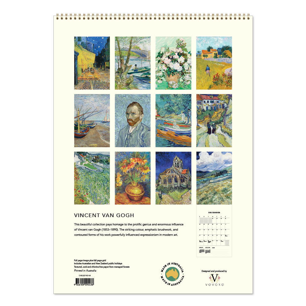 2027 Vincent Van Gogh - Deluxe Wall Calendar