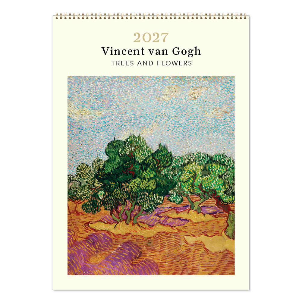 2027 Vincent Van Gogh Trees and Flowers - Deluxe Wall Calendar