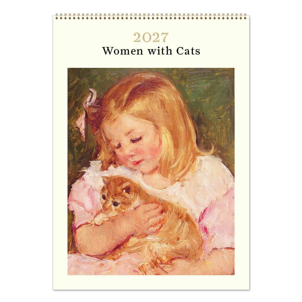 2027 Women with Cats - Deluxe Wall Calendar