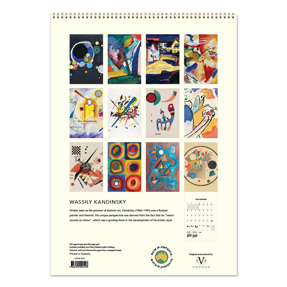 2027 Wassily Kandinsky - Deluxe Wall Calendar