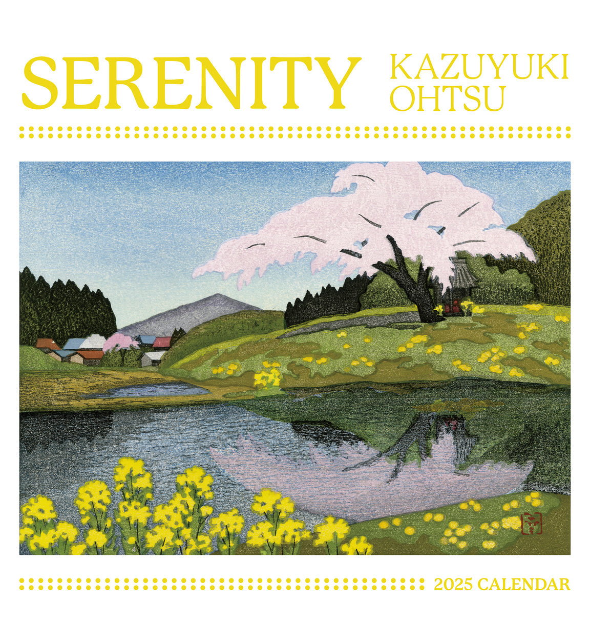 2025 Serenity: Kazuyuki Ohtsu - Square Wall Calendar