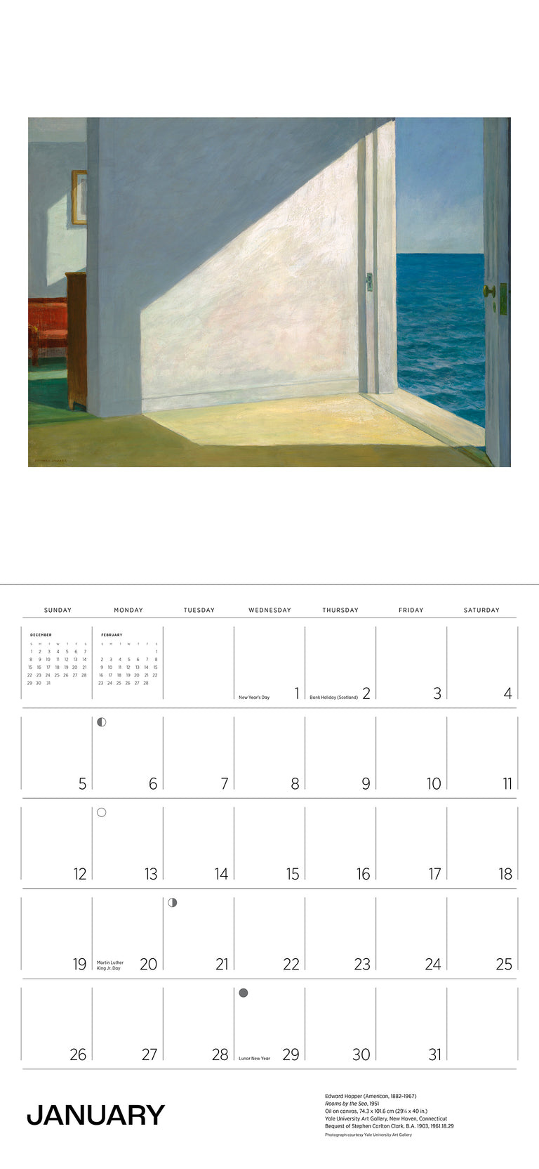 2025 Edward Hopper v2 - Square Wall Calendar