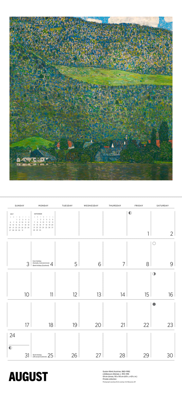 2025 Gustav Klimt - Square Wall Calendar