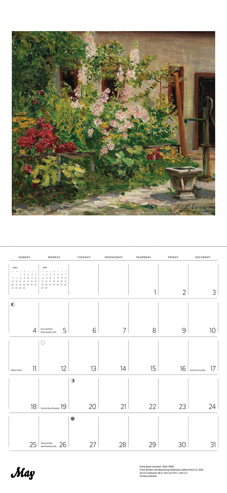 2025 Gardens Of The Impressionists - Square Wall Calendar