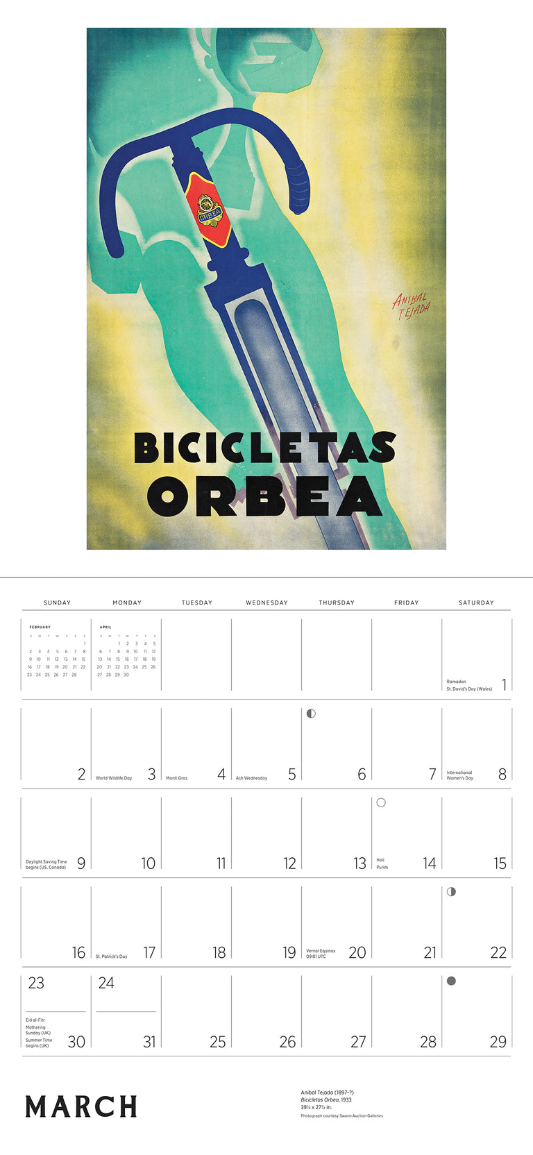 2025 Bicycles: Vintage Posters - Square Wall Calendar