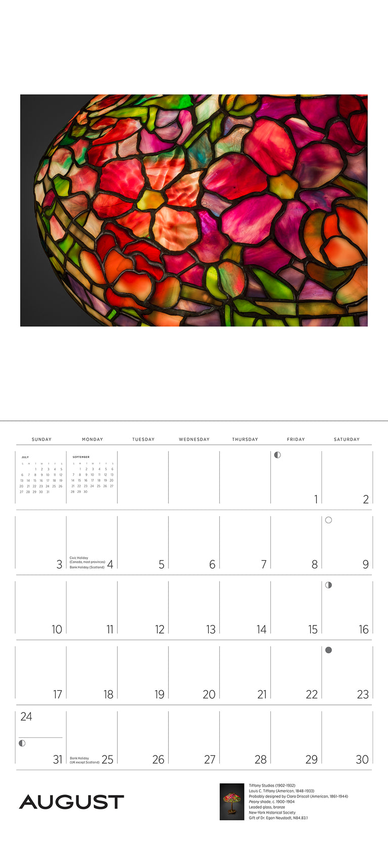 2025 Louis C. Tiffany - Square Wall Calendar