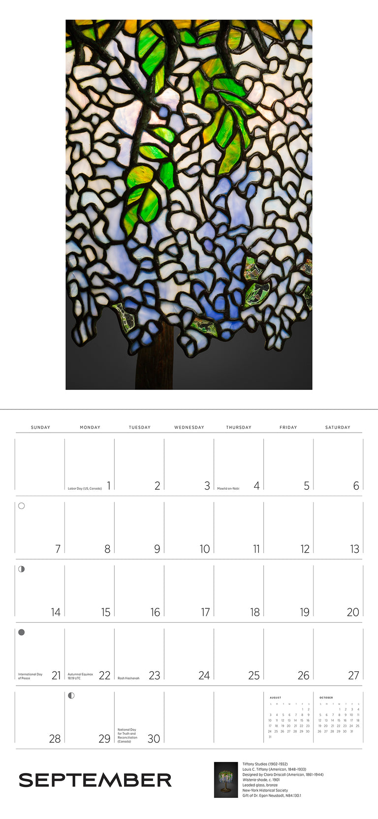 2025 Louis C. Tiffany - Square Wall Calendar