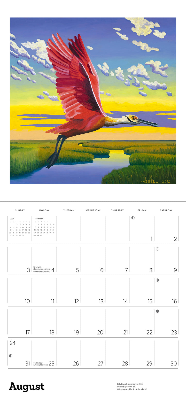 2025 In The Wild: The Art Of Billy Hassell - Square Wall Calendar