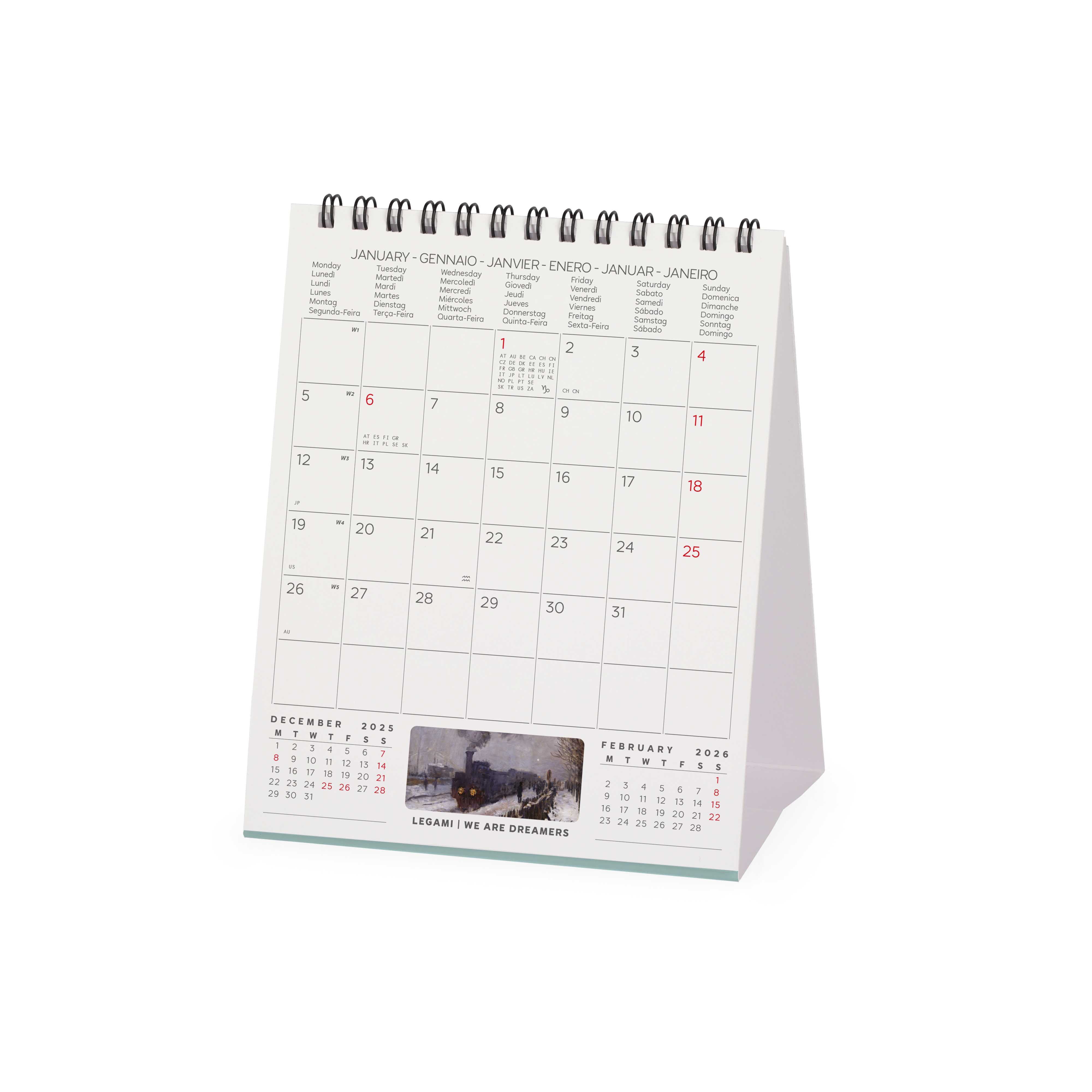 2026 Claude Monet - Desk Easel Calendar
